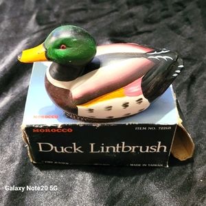 Vintage 1984 Duck Lint Brush~Justen~Morocco~Mallard